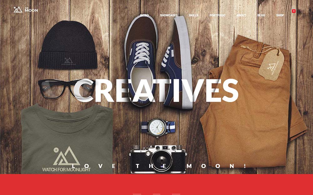 Parallax Scrolling WordPress Themes | The Moon