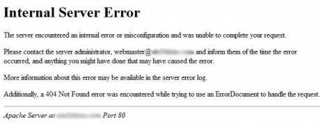 How to fix internal server error in WordPress
