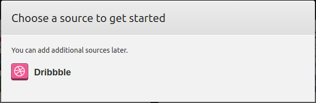 choose dribbble dynamic source