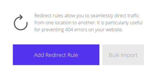 KInsta redirects tab