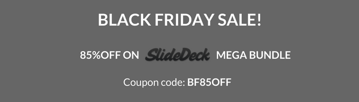 SlideDeck Black Friday Offer