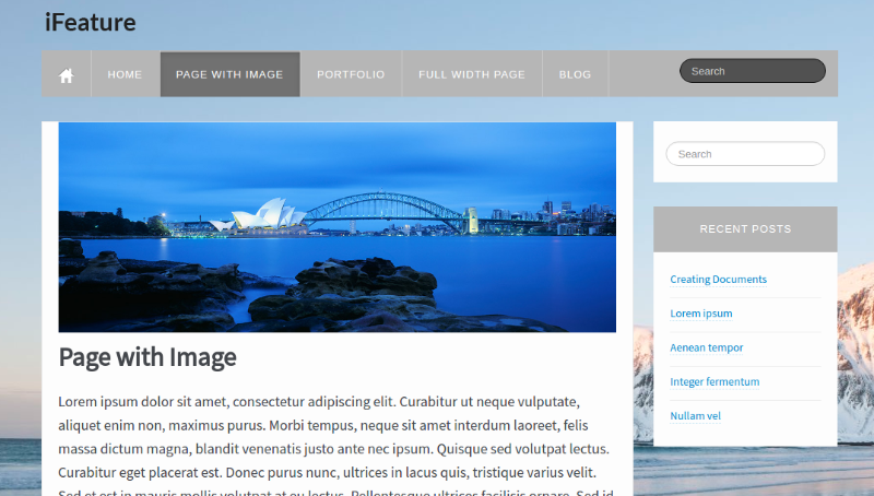 iFeature Blog WordPress Theme