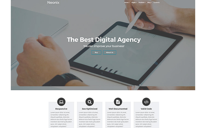 Neonix - Digital Agency WordPress Theme