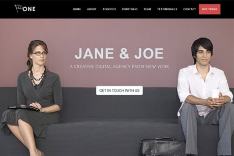 One Page WordPress Theme For Business