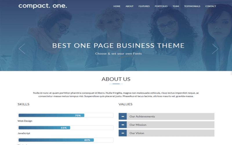 Compact One: Business Theme