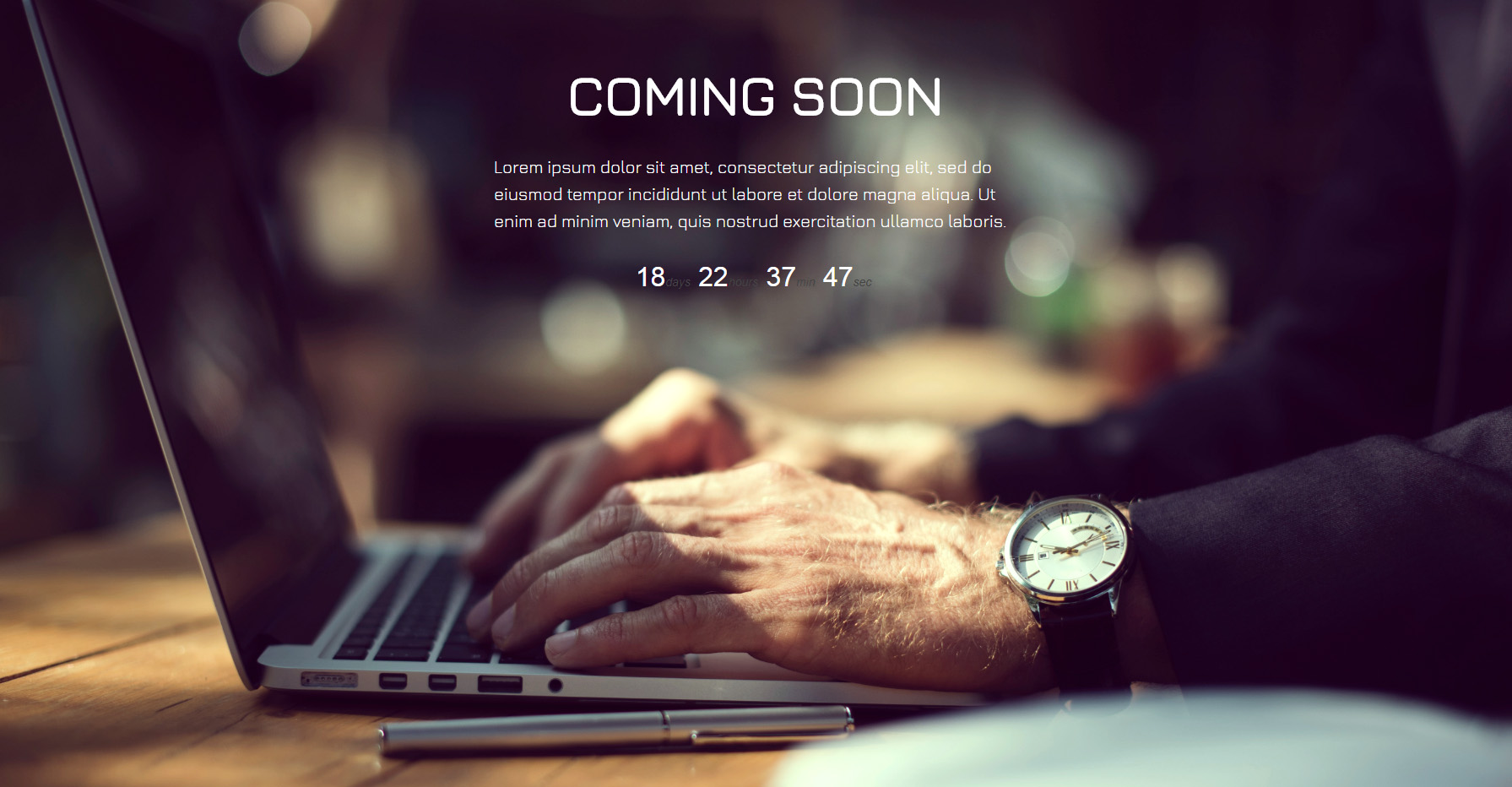Coming Soon Page with WordPress