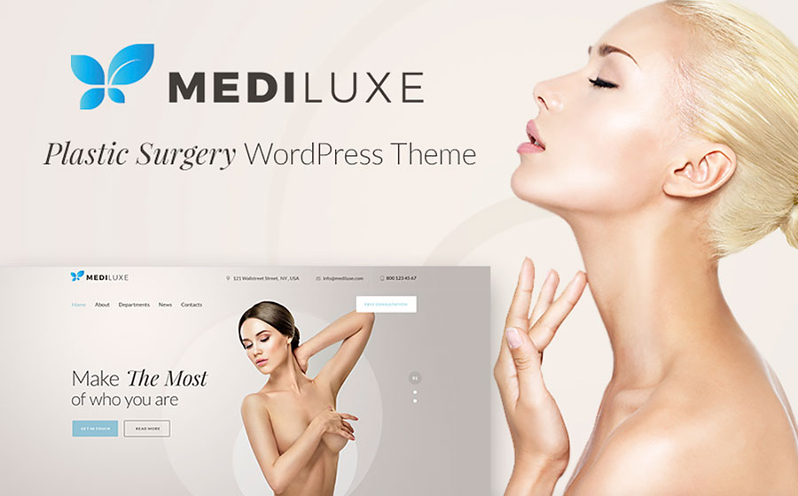 MediLuxe - Plastic Surgery WordPress Theme