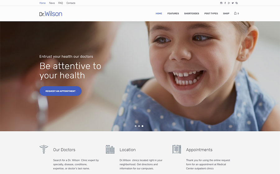 Doctor Wilson - WordPress Theme