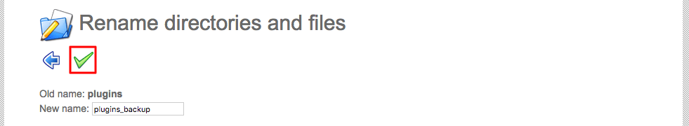 Renaming directories
