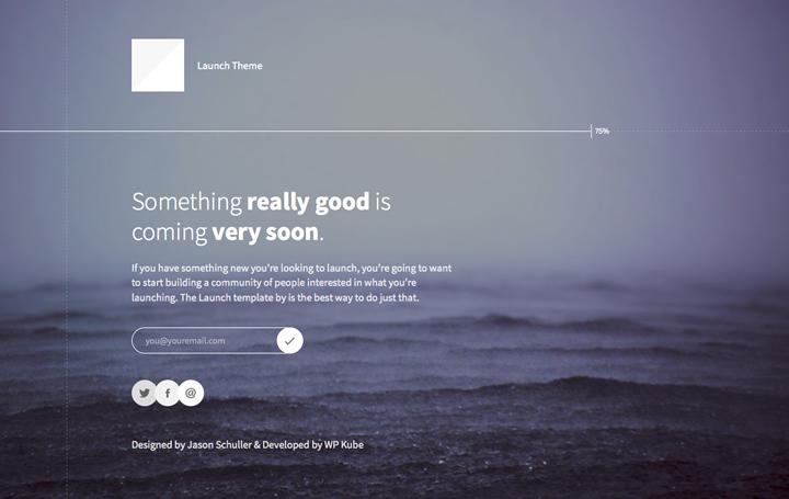 WordPress coming soon page