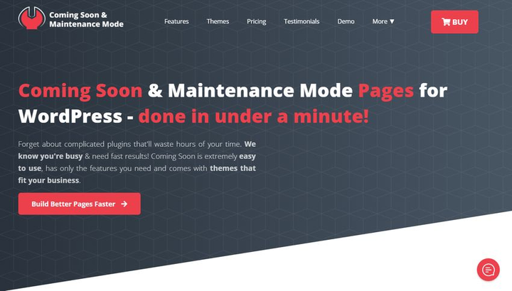 WordPress coming soon page