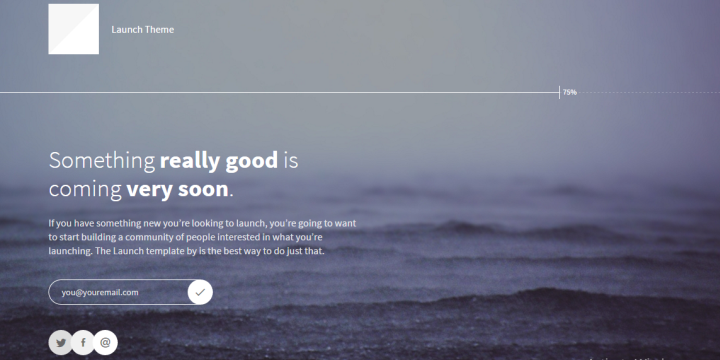 WordPress coming soon page