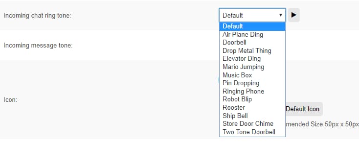 chat ring notification