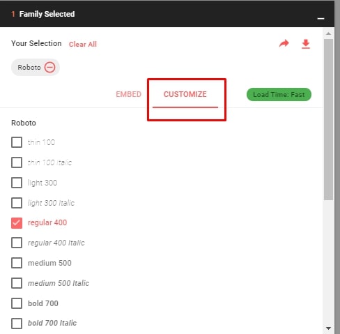 Google Font for WordPress Site