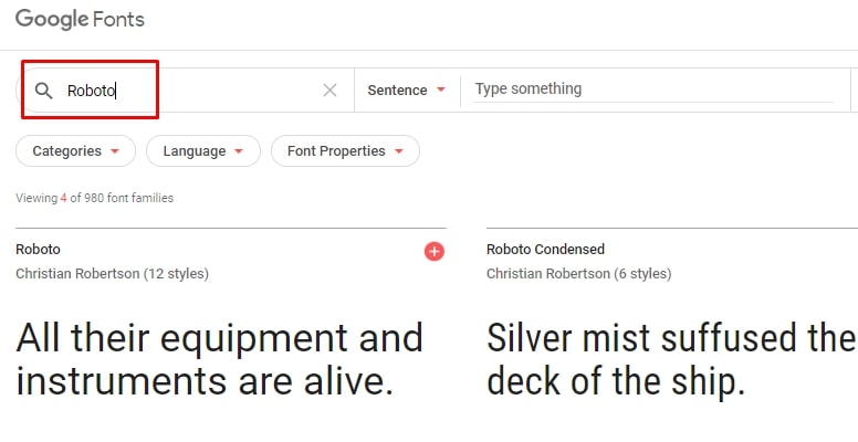 Google Font for WordPress Site