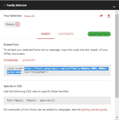 Google Font for WordPress Site