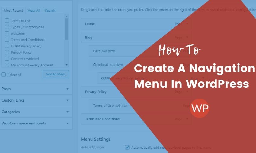 How To Create A Navigation Menu In WordPress