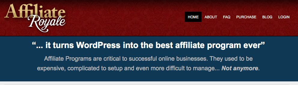 Affiliate Royale- Affiliate Marketing Tool