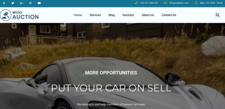 Woo Auction- WordPress Auction Theme