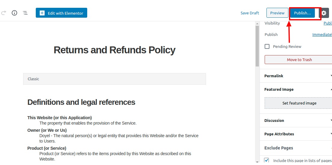 Refunds and Returns Policy Template