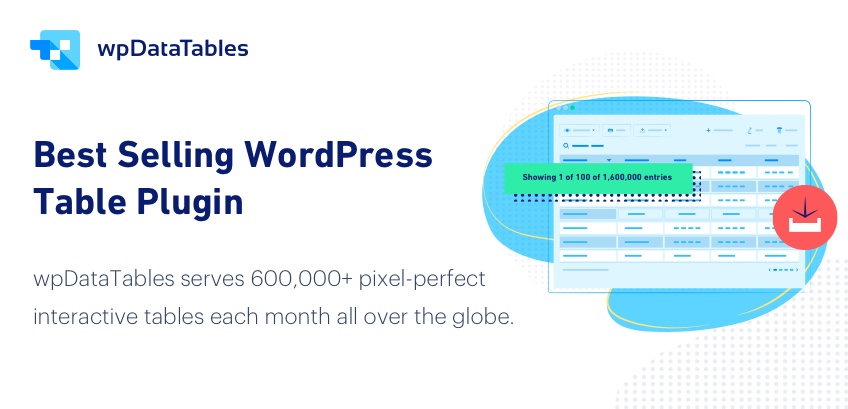 wpDataTables Review – The Best WordPress Table & Chart Plugin