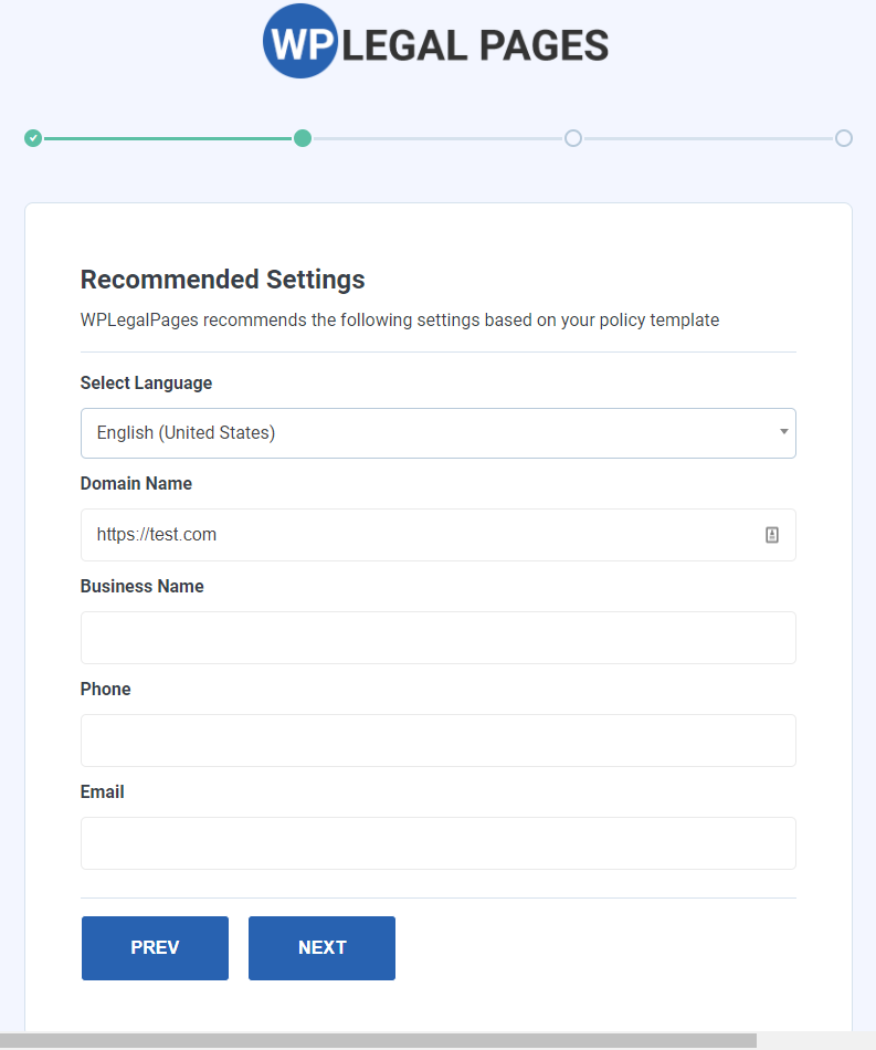 WP Legal Pages-Wizard