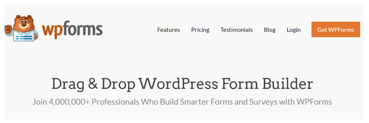 WP Forms Best WordPress plugin- WP forms