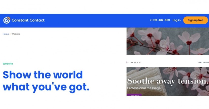 Constant Contact- Website builder