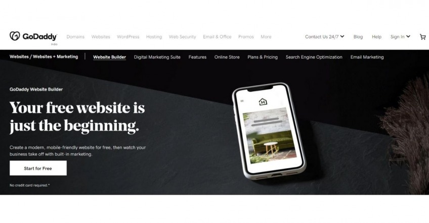 Go Daddy Website builder