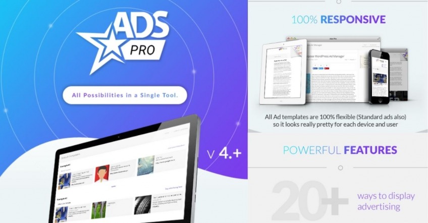 WordPress ads manager plugin- Ads Pro