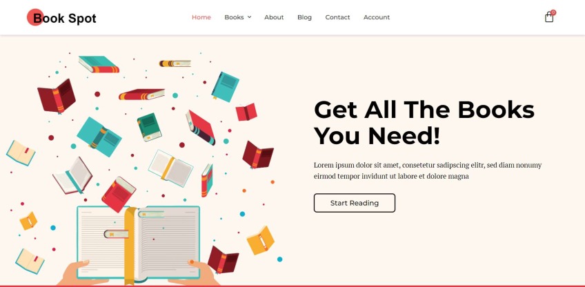 Bookstore WordPress Theme
