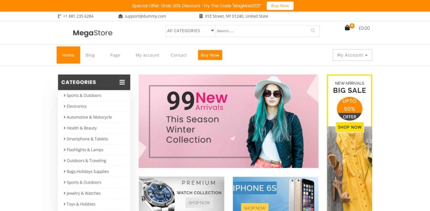 Ecommerce Bookstore WordPress Theme