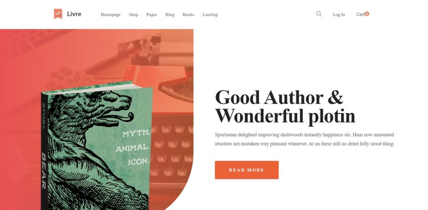 Livre WordPress theme