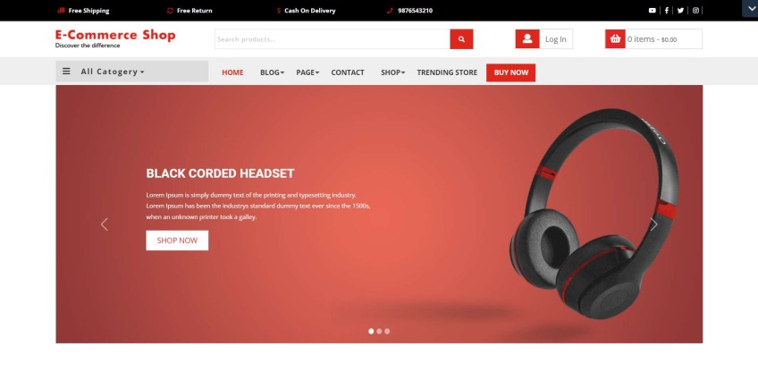 VW Ecommerce Bookstore WordPress Theme