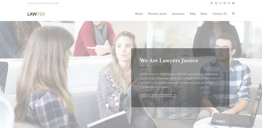 OceanWP - Lawyer WordPress theme