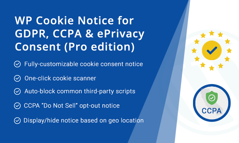 WordPress Cookie Consent Plugin for GDPR & CCPA