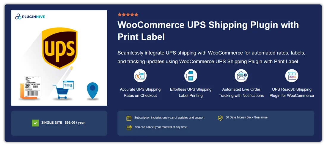 WooCommerce UPS Shipping Plugin