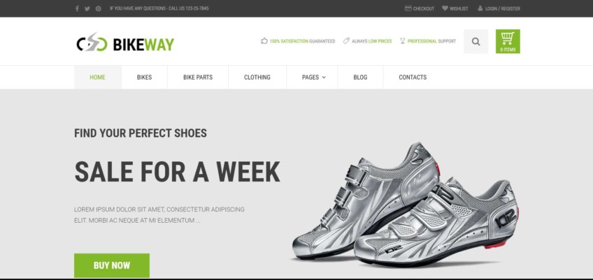 Bikeway – Sport Shop WooCommerce Theme