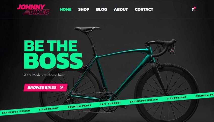 Johnny Bikes – Bike Store WordPress Theme