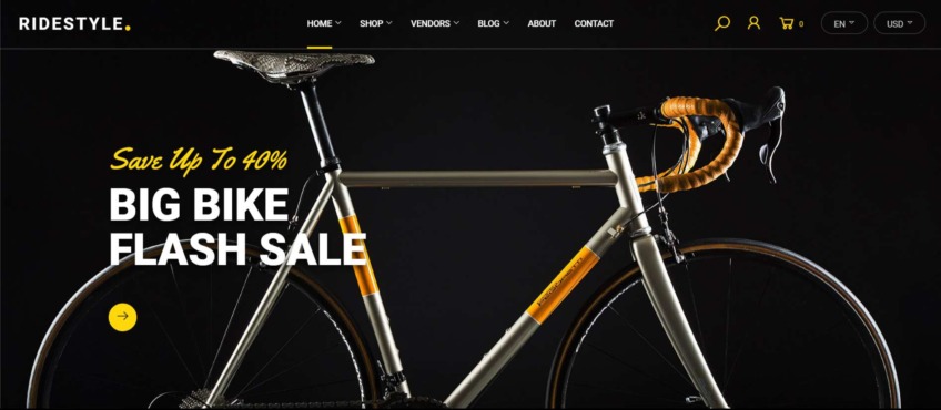 Ridestyle – Bike Sport Store WooCommerce Theme