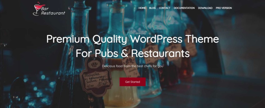 Bar Restaurant WordPress theme