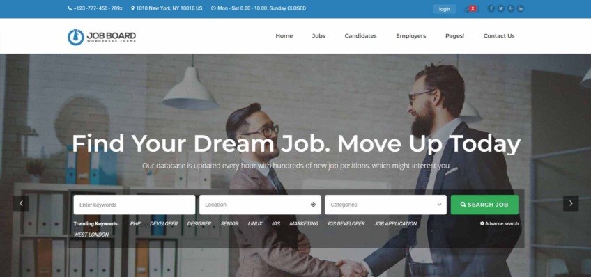 InJob | Multi Features for Recruitment WordPress Theme