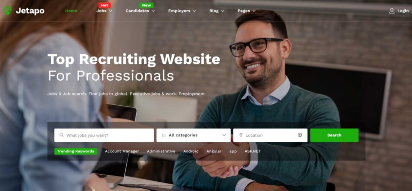 Jetapo | Job Board WordPress Theme