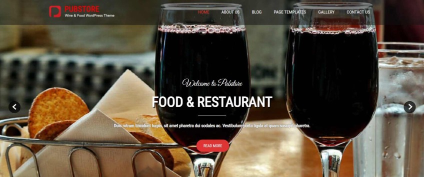 Pub Store WordPress theme