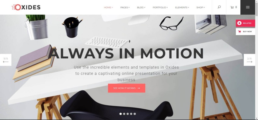 Oxides Entrepreneur Wordpress themes