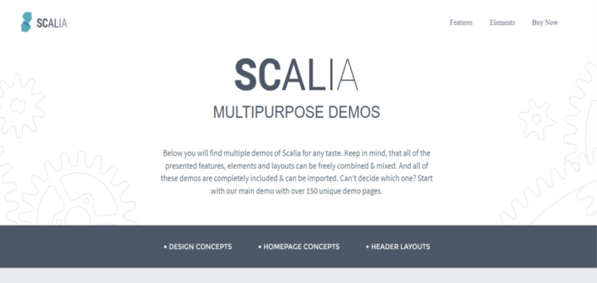 Scalia One Page WordPress Theme