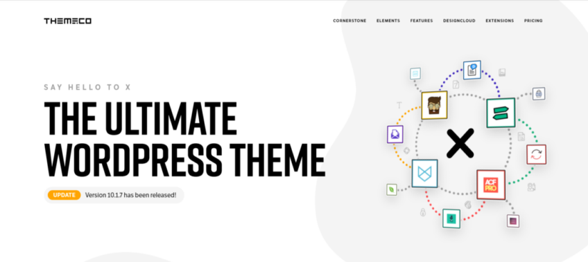 X One page WordPress Theme