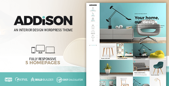 Addison - Interior design website templates