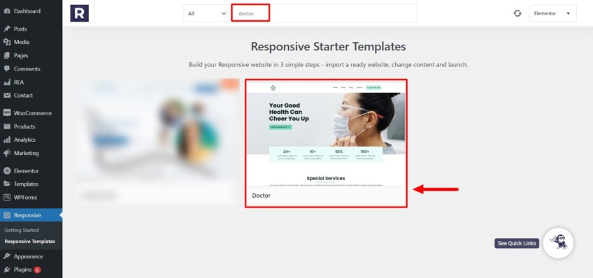 doctor website template