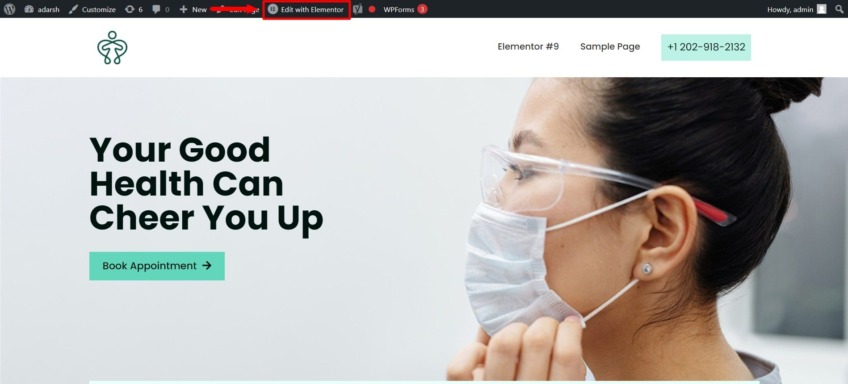 doctor website elementor